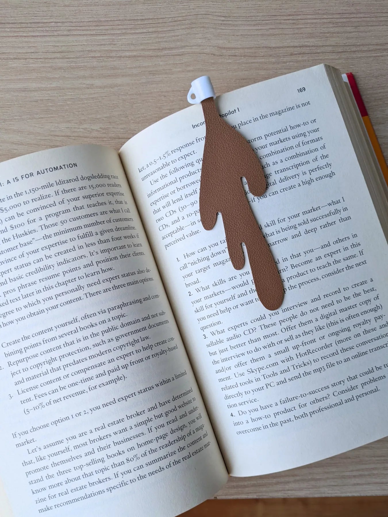 Marcador de libro y agenda para cafeteros