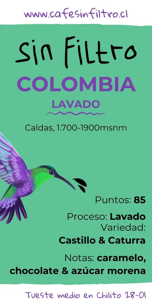 Café de especialidad Colombia | Lavado - Café Sin Filtro