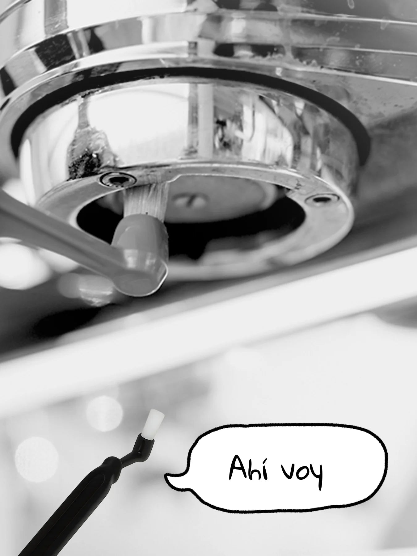 Cepillo para máquina espresso - Café Sin Filtro
