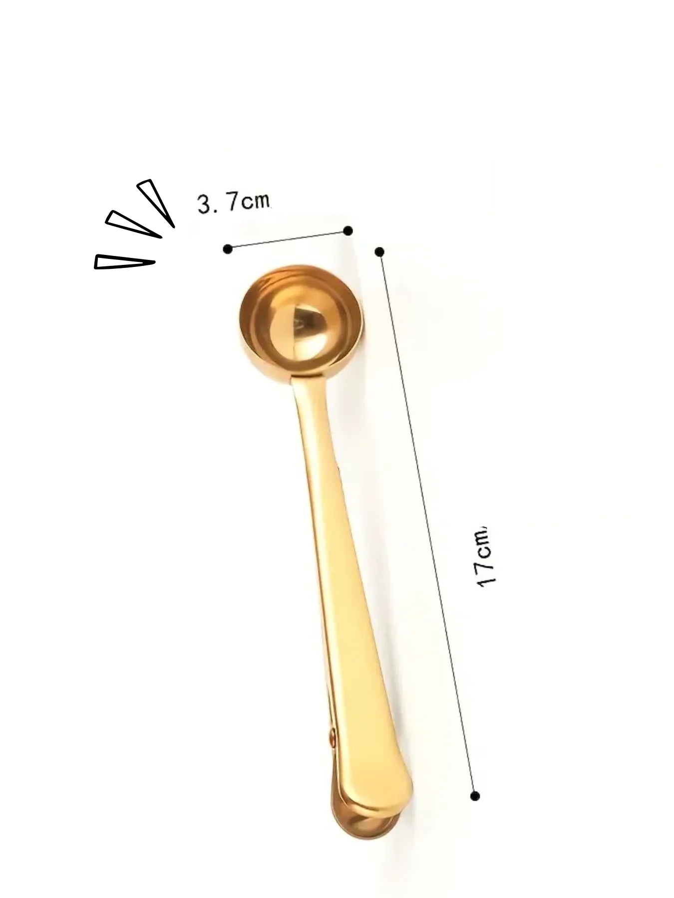 Cuchara Dorada con Pinza - Café Sin Filtro