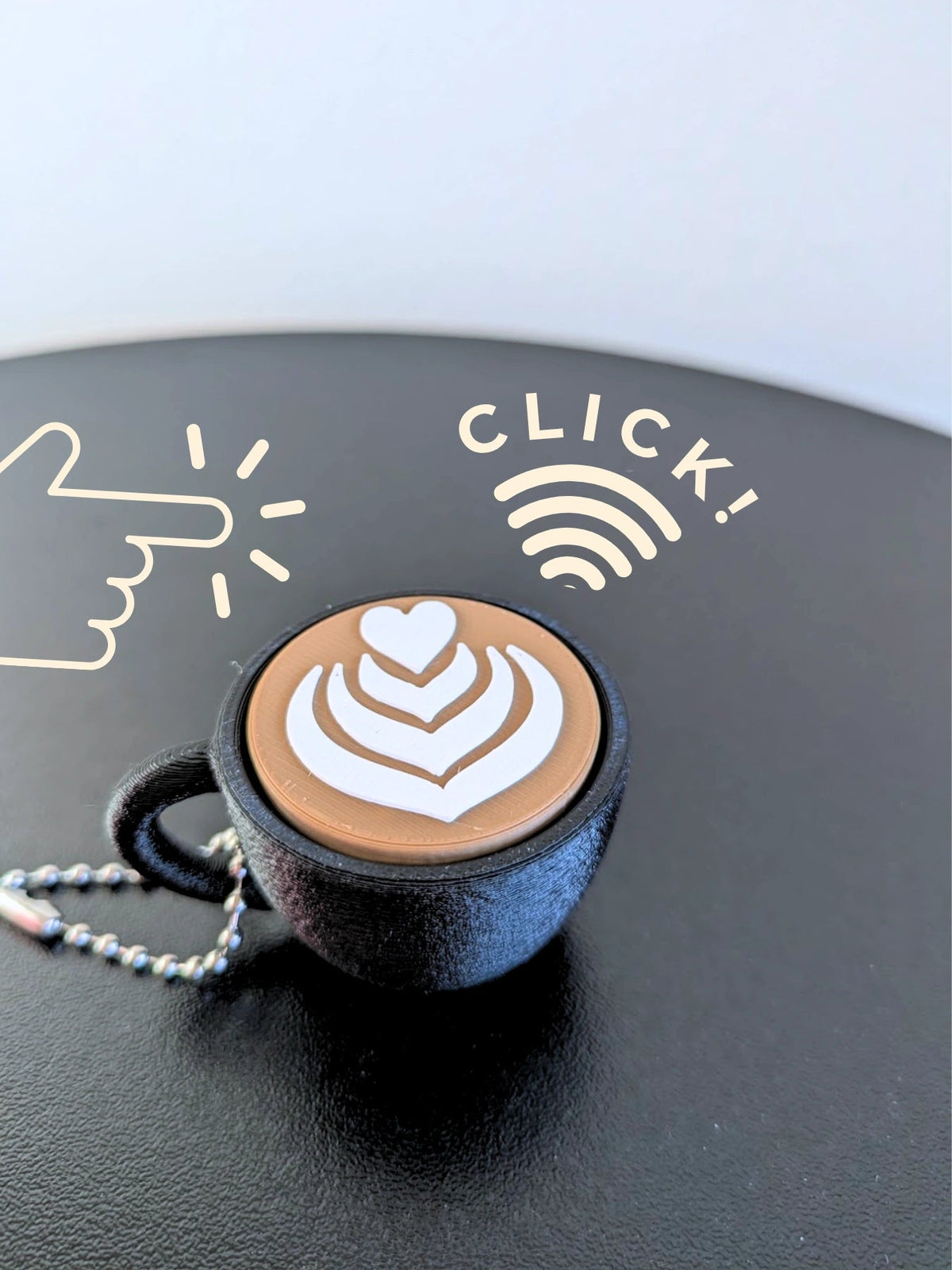 Clicker Cafetero Antiestrés - Café Sin Filtro