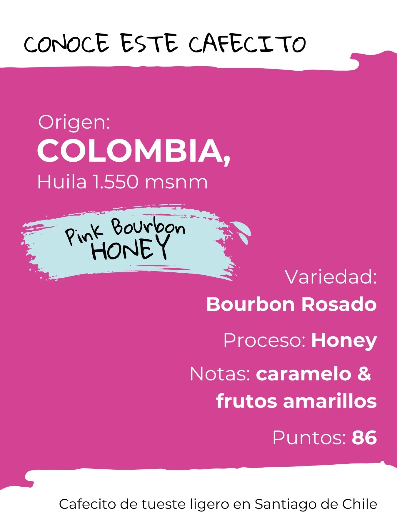 Colombia | Pink Bourbon Honey - Café Sin Filtro