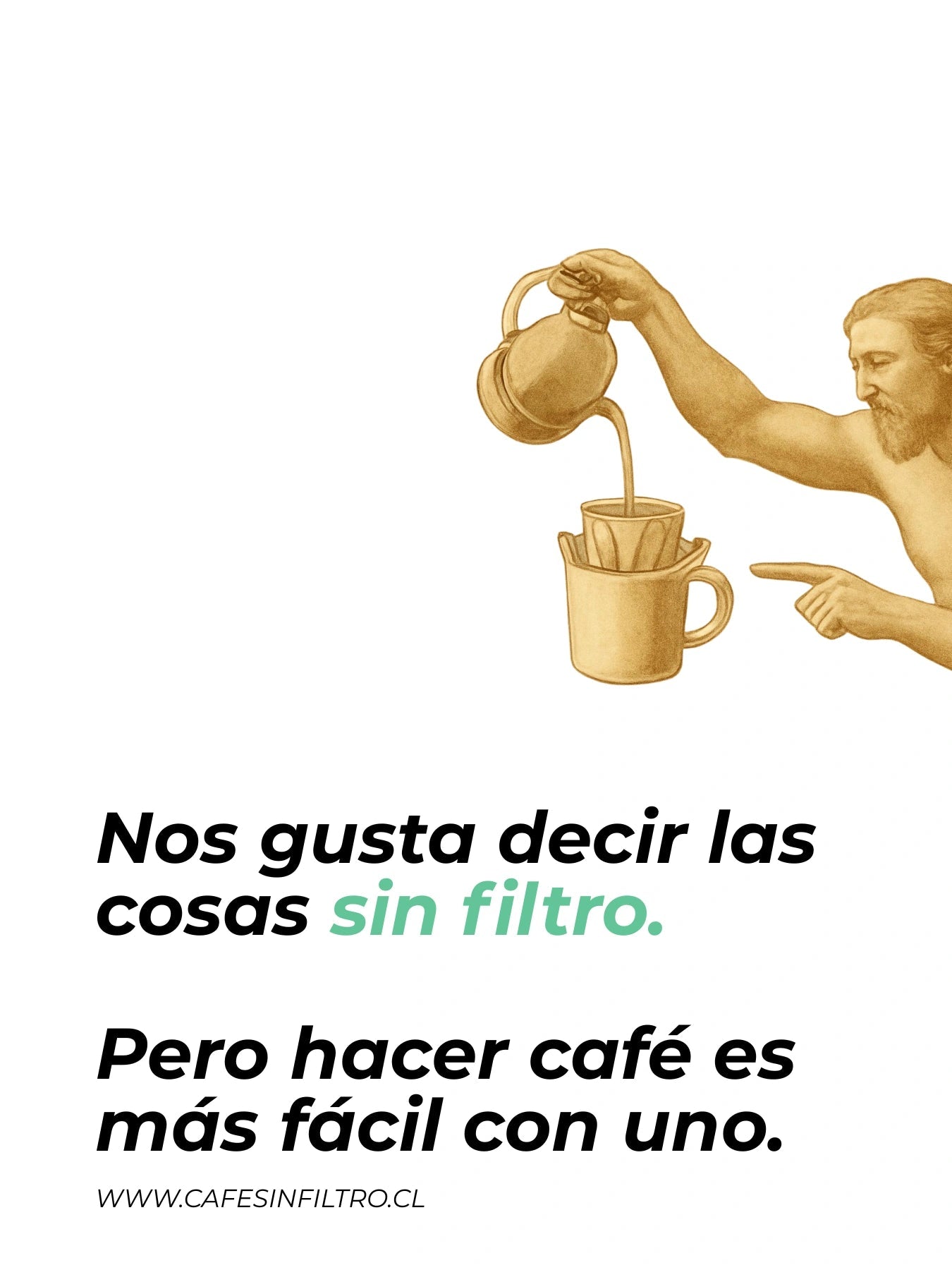 Filtro Café Drip Portátil (50 unidades) - Café Sin Filtro