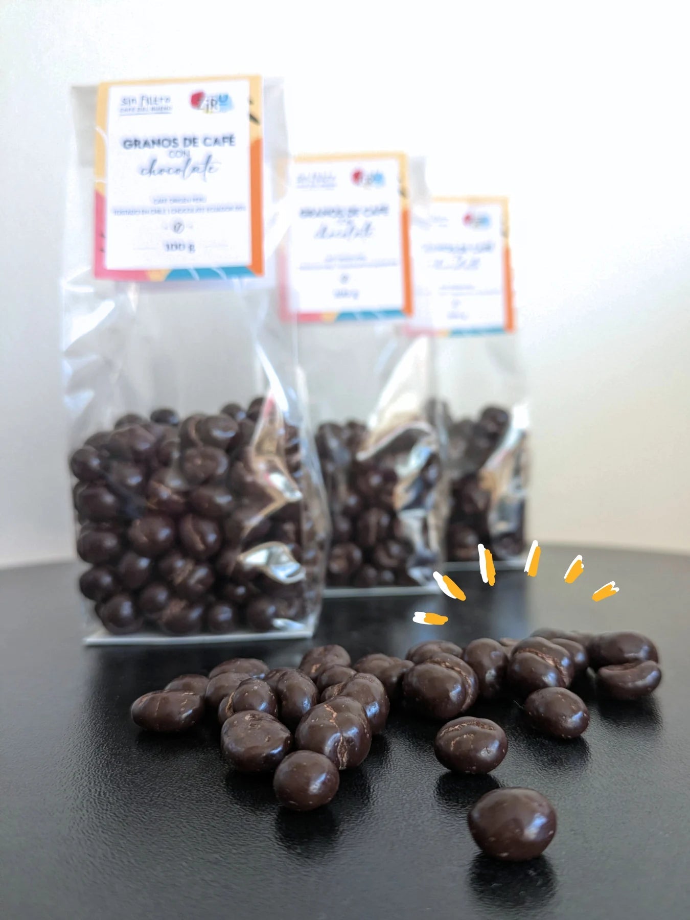 Granos de Café con Chocolate 55% | Edición muy Limitada - Café Sin Filtro