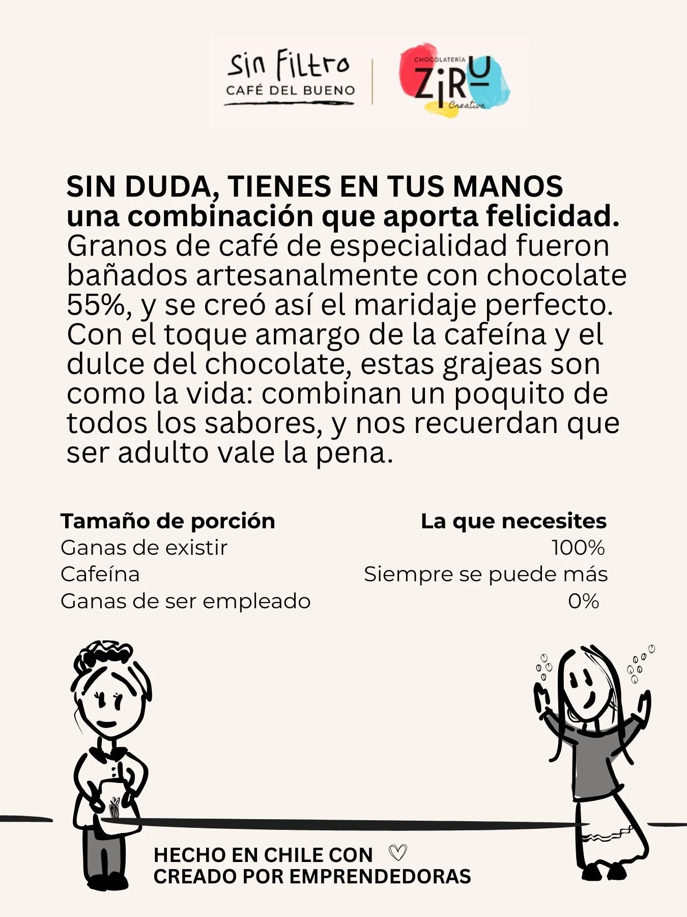 Granos de Café con Chocolate 55% | Edición muy Limitada - Café Sin Filtro