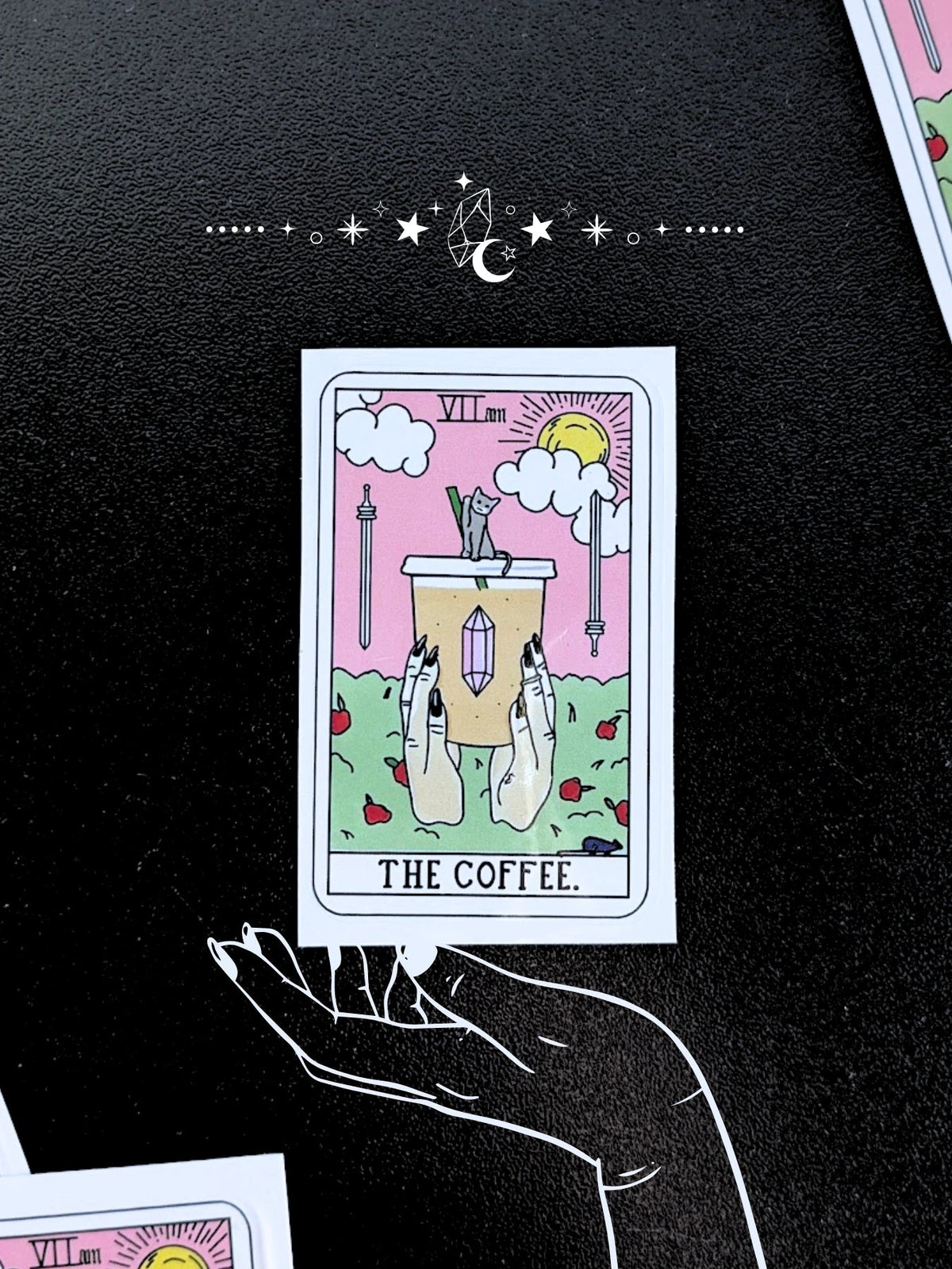 THE COFFEE | Sticker de Café estilo Tarot - Café Sin Filtro